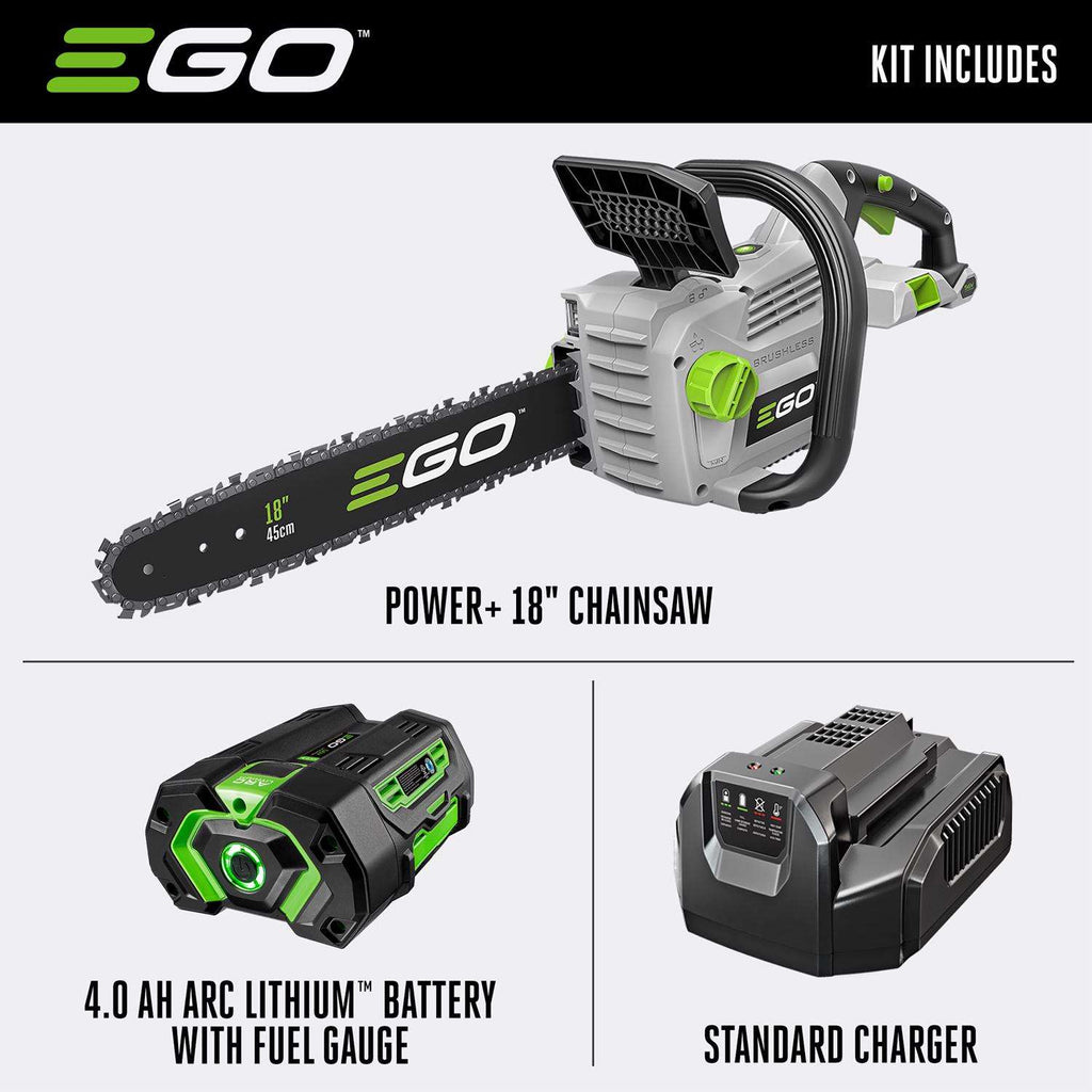  EGO Power+ CS1803 18 In. 56 V Battery Chainsaw Kit (Battery & Charger)