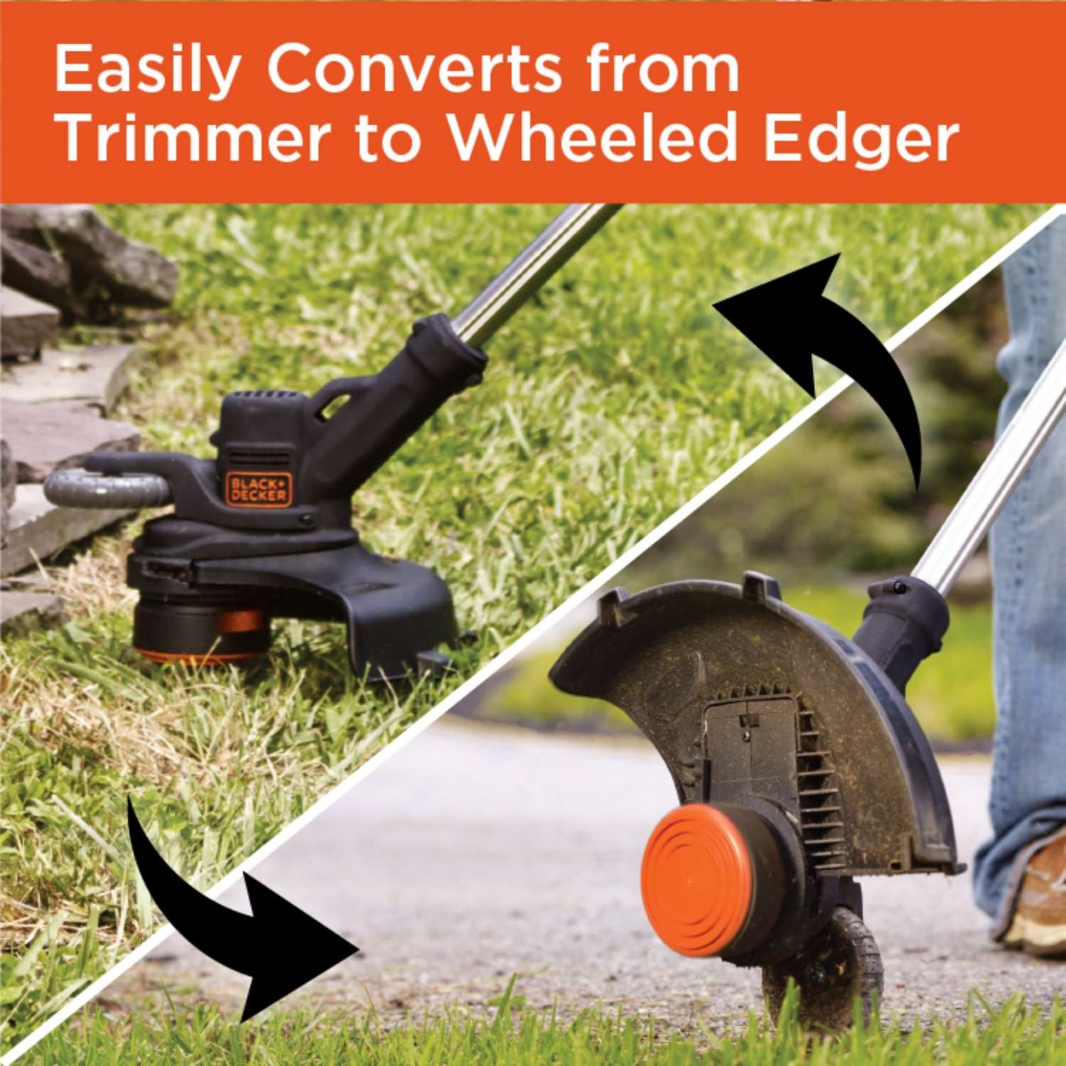 Black & Decker Black+Decker LST522 12 In. 20 V Electric Edger/Trimmer Kit (Battery & Charger)