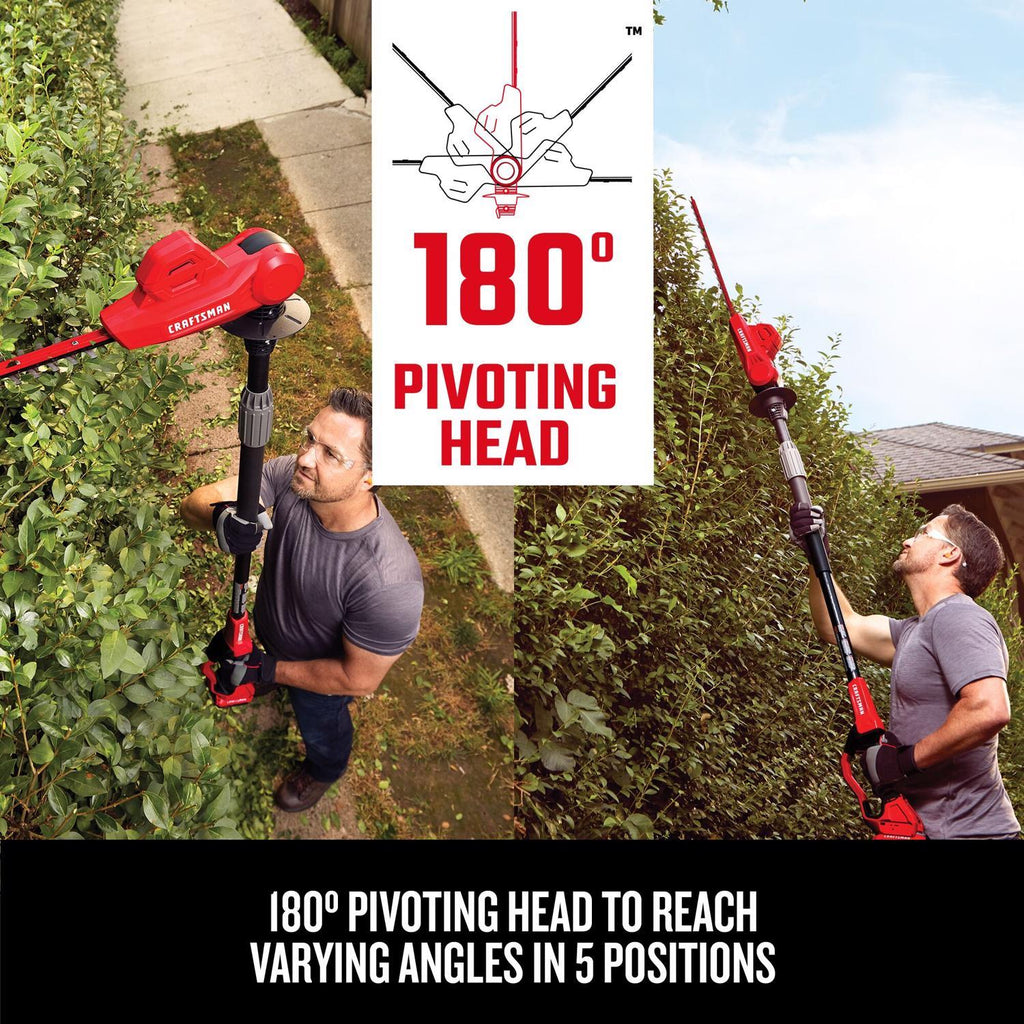  Craftsman V20 CMCPHT818D1 18 In. 20 V Battery Pole Hedge Trimmer Kit (Battery & Charger)