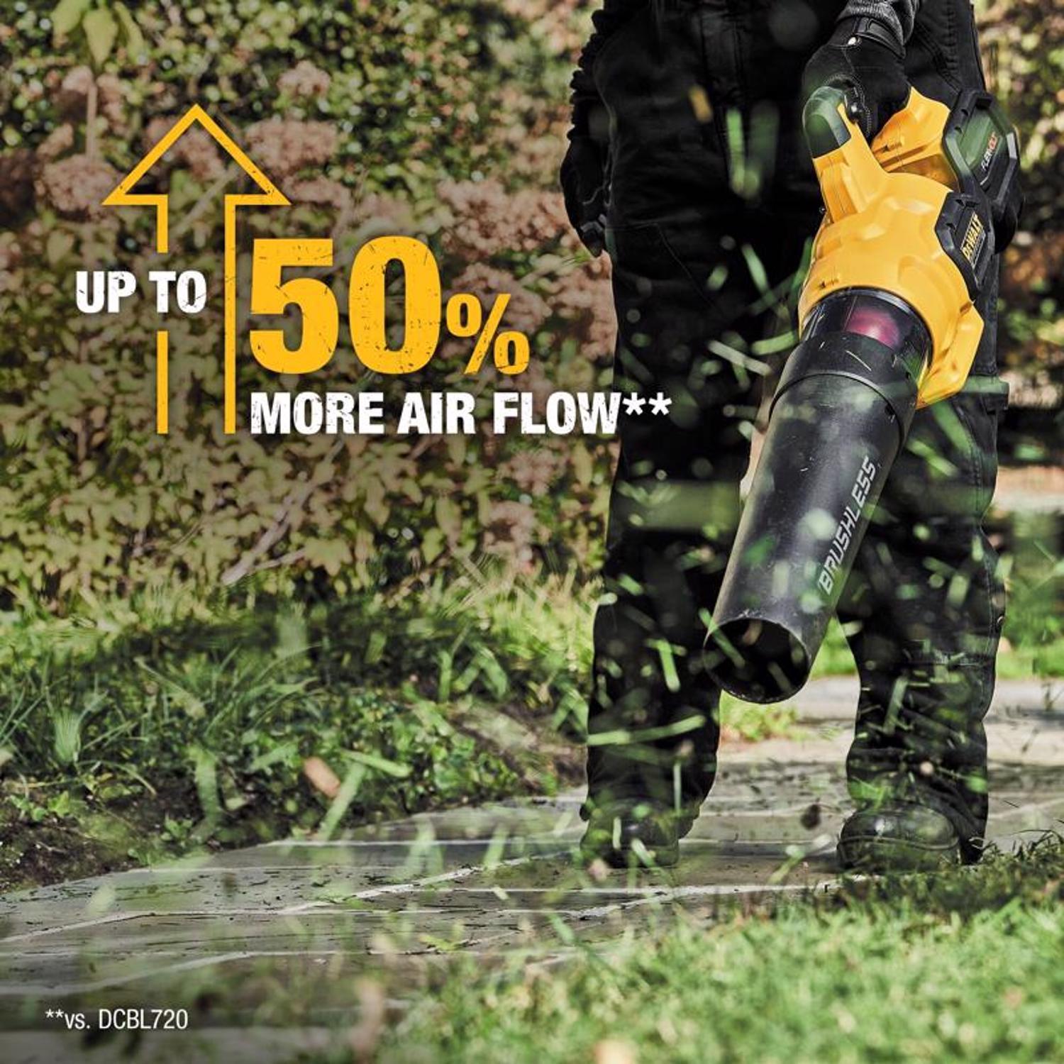  DeWalt 60V MAX DCBL772X1 125 Mph 600 CFM 60 V Battery Handheld Leaf Blower Kit (Battery & Charger)