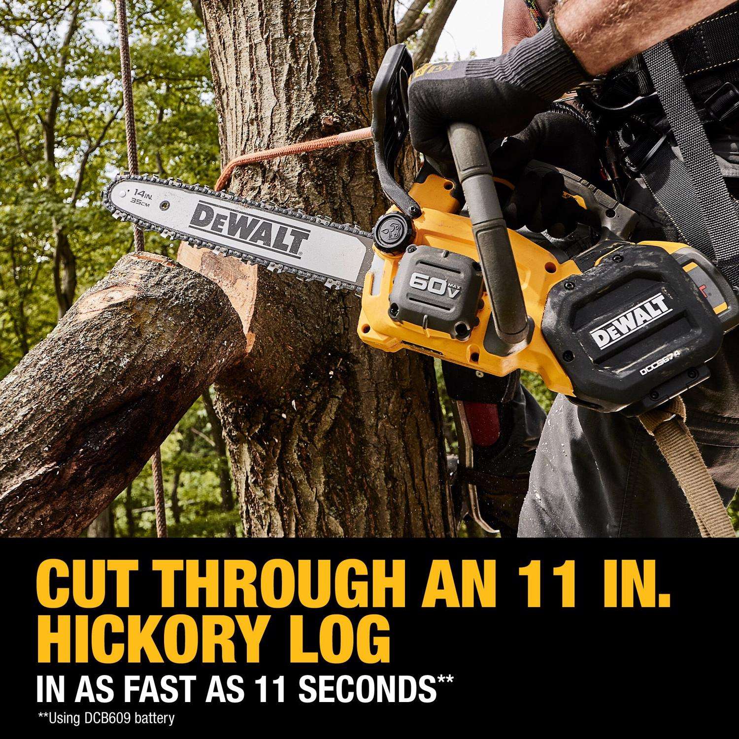 DeWalt Flexvolt 14 In. 35 Cc 60 V Battery Chainsaw Kit (Battery & Charger)