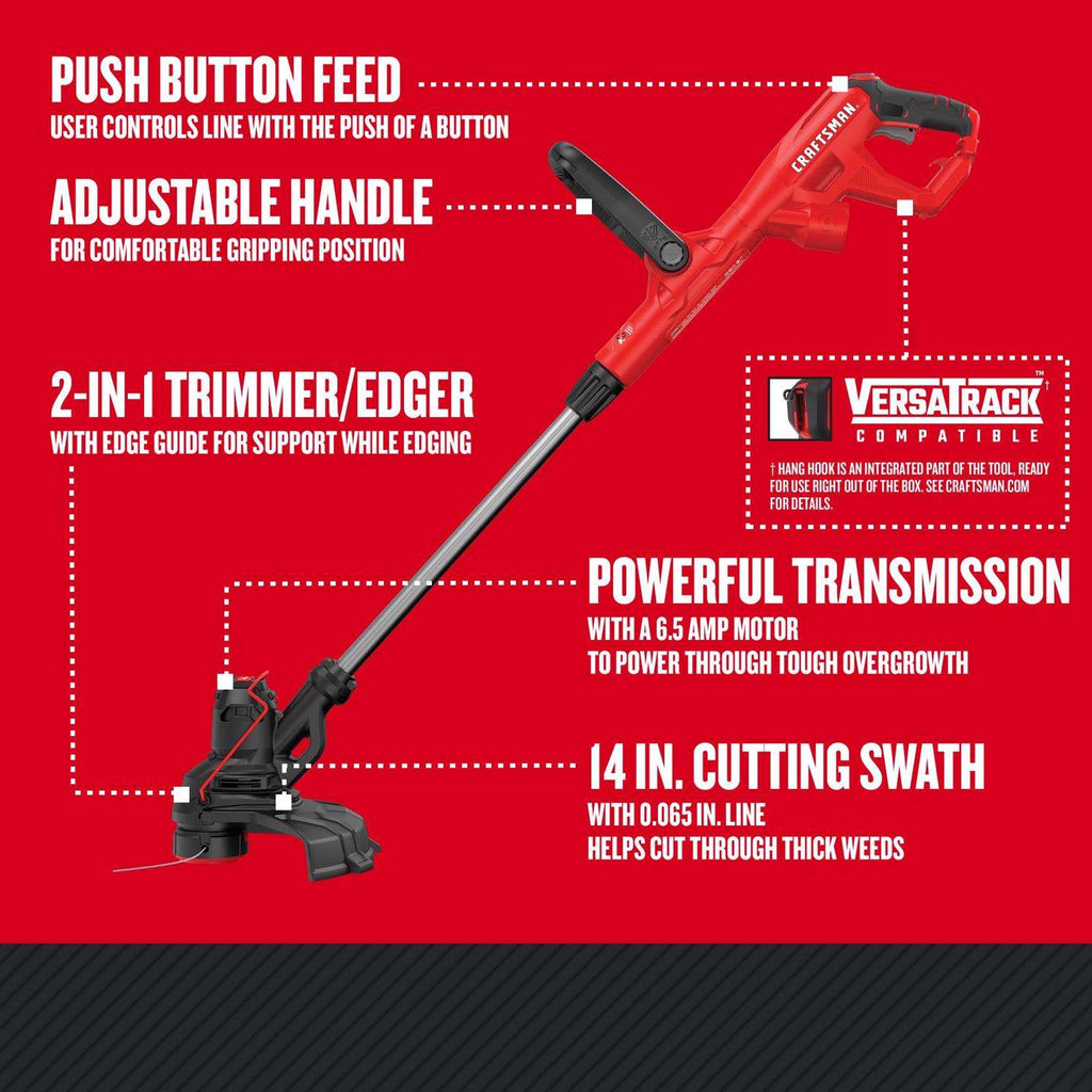  Craftsman Weedwacker CMEST913 14 In. Electric String Trimmer