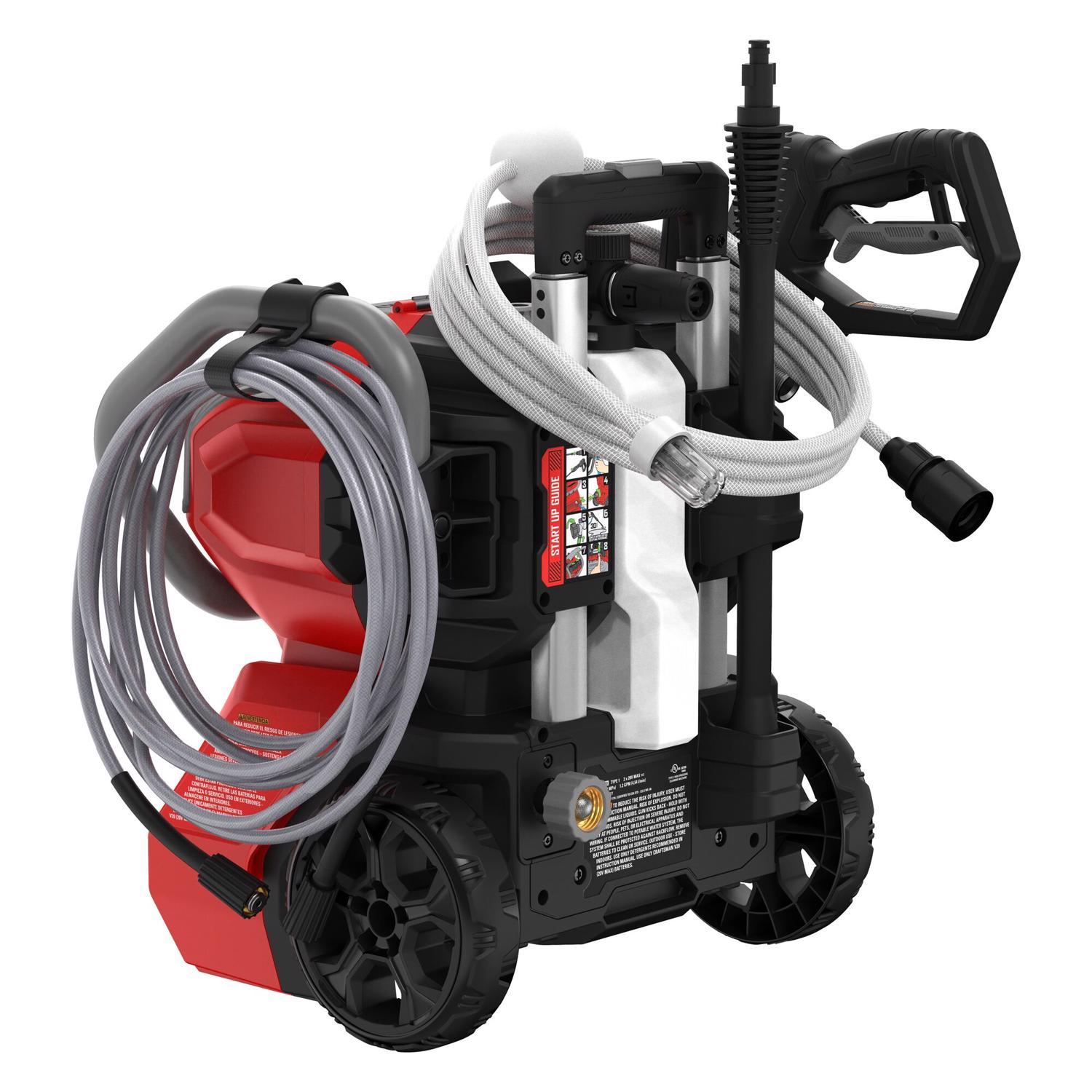  Craftsman V20 CMCPW1500N2 1500 Psi Battery 1.2 Gpm Pressure Washer