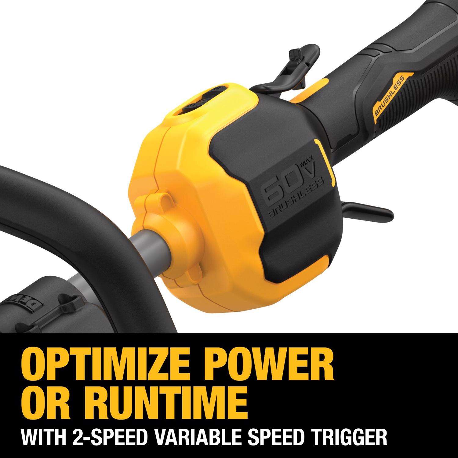  DeWalt MAX DCKO266X1 17 In. 60 V Battery Blower/Trimmer Kit (Battery & Charger)
