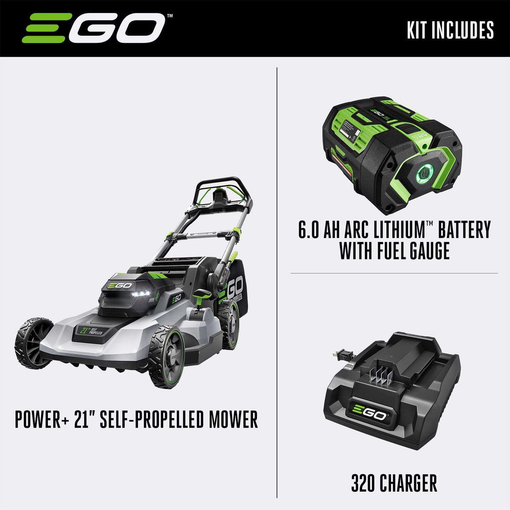  EGO Power+ LM2114SP 21 In. 56 V Battery Self-Propelled Lawn Mower Kit (Battery & Charger) W/ 6.0 AH BATTERY