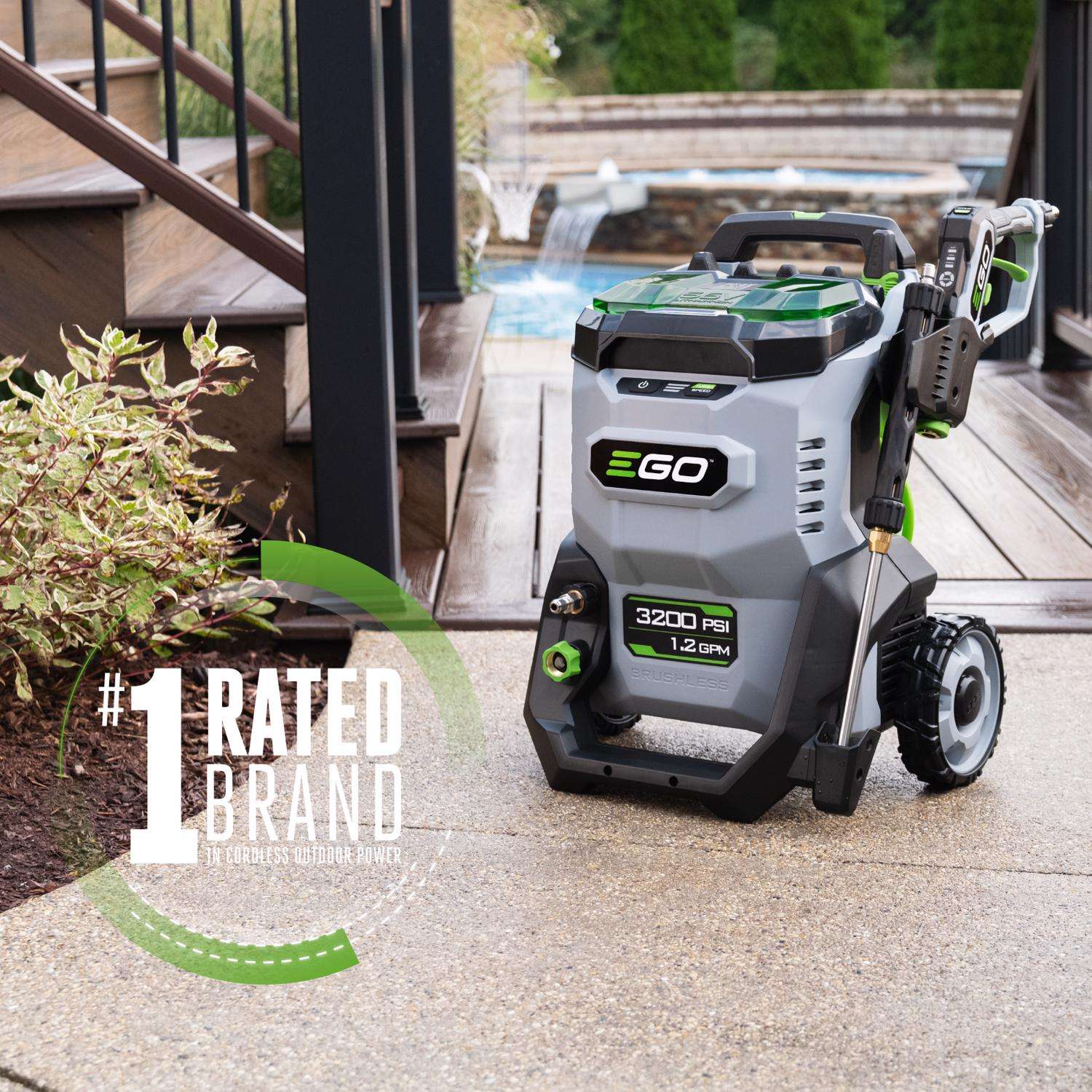  EGO Power+ HPW3200 3200 Psi Battery 2 Gpm Pressure Washer