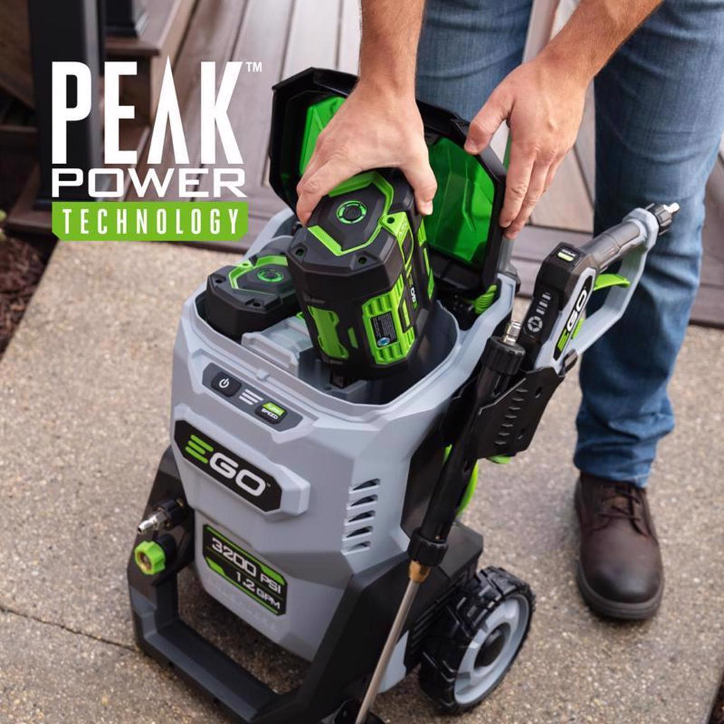  EGO Power+ HPW3204 3200 Psi Battery 1.2 Gpm Pressure Washer Kit (Battery & Charger) W/ (2) 6AH BATTERIES