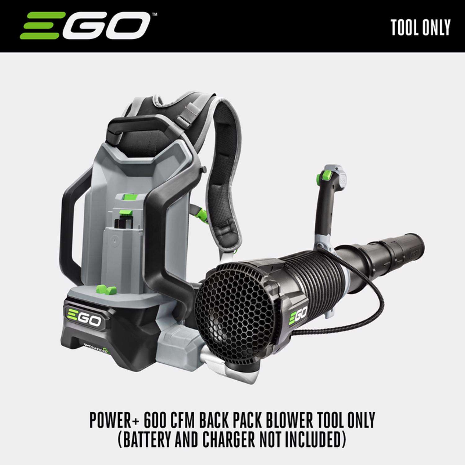  EGO Power+ LB6000 145 Mph 600 CFM 56 V Battery Backpack Leaf Blower Tool Only
