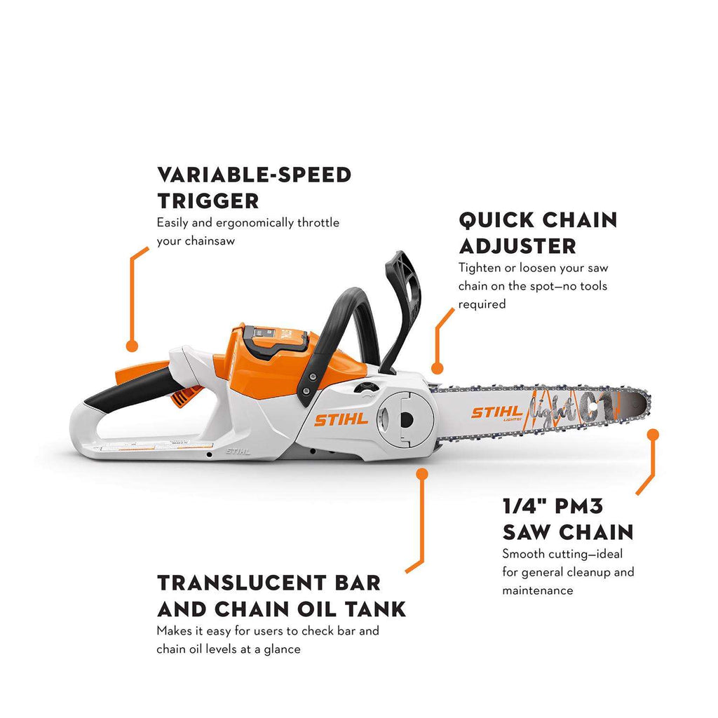  STIHL MSA 60 C-B 12 In Bar Tool Only 12 In. 36 V Battery Chainsaw Tool Only Picco Micro Mini 3 PM3 1