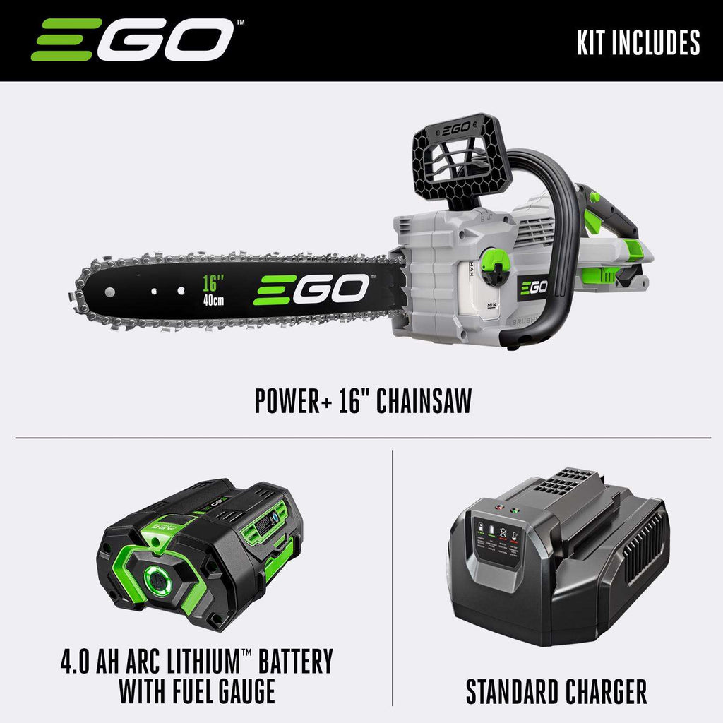  EGO Power+ CS1613 16 In. 56 V Battery Chainsaw Kit (Battery & Charger)