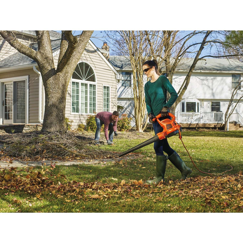 Black & Decker Black+Decker 250 Mph 400 CFM Electric Backpack Blower/Mulcher/Vac