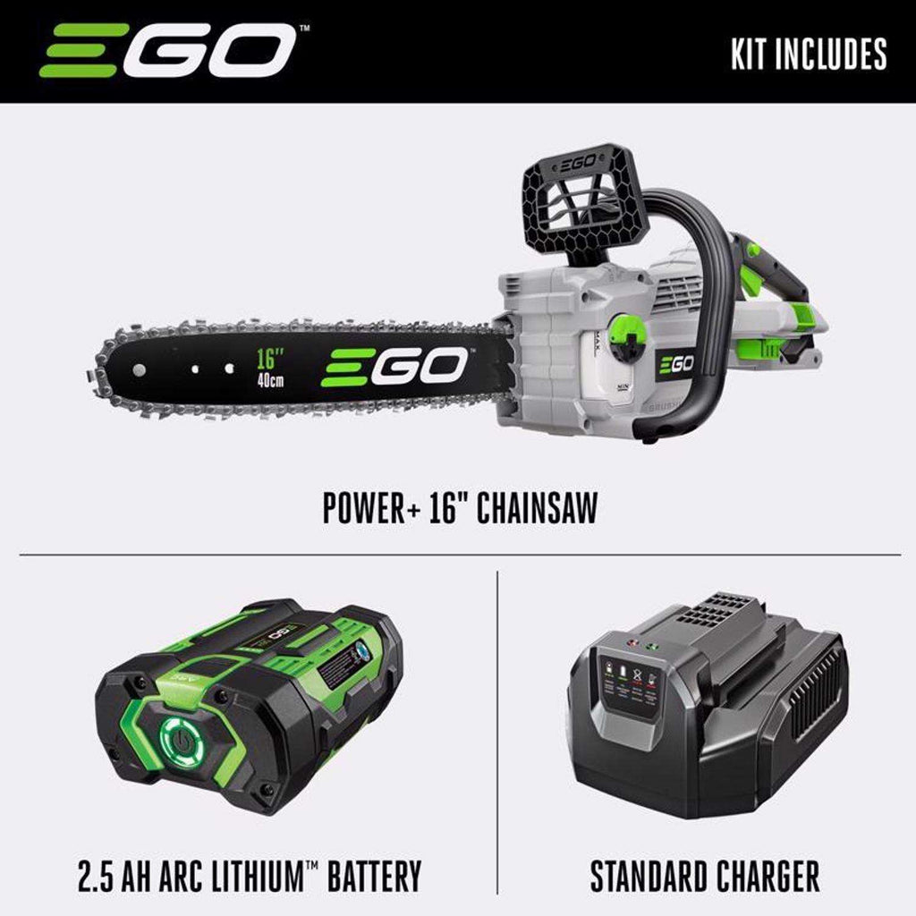  EGO Power+ CS1611 16 In. 40 Cc 56 V Battery Chainsaw Kit (Battery & Charger)