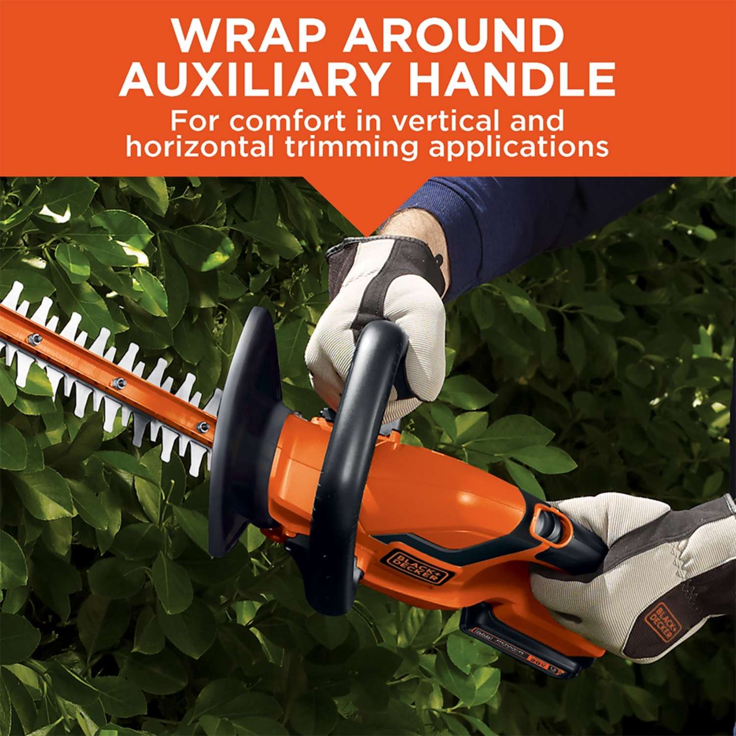 Black & Decker Black+Decker 22 In. 20 V Battery Hedge Trimmer Kit (Battery & Charger)