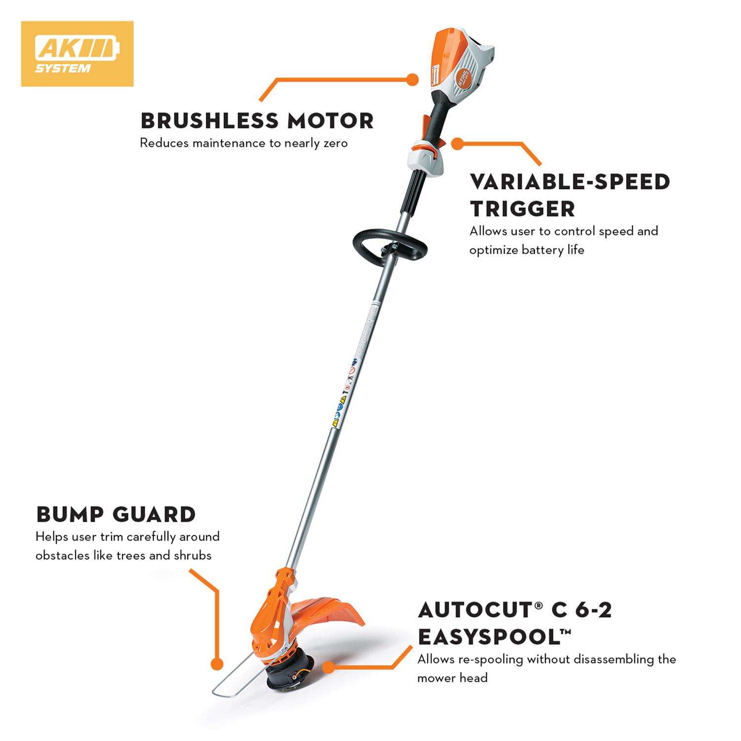  STIHL FSA 60 R 13.8 In. Battery Trimmer Tool Only