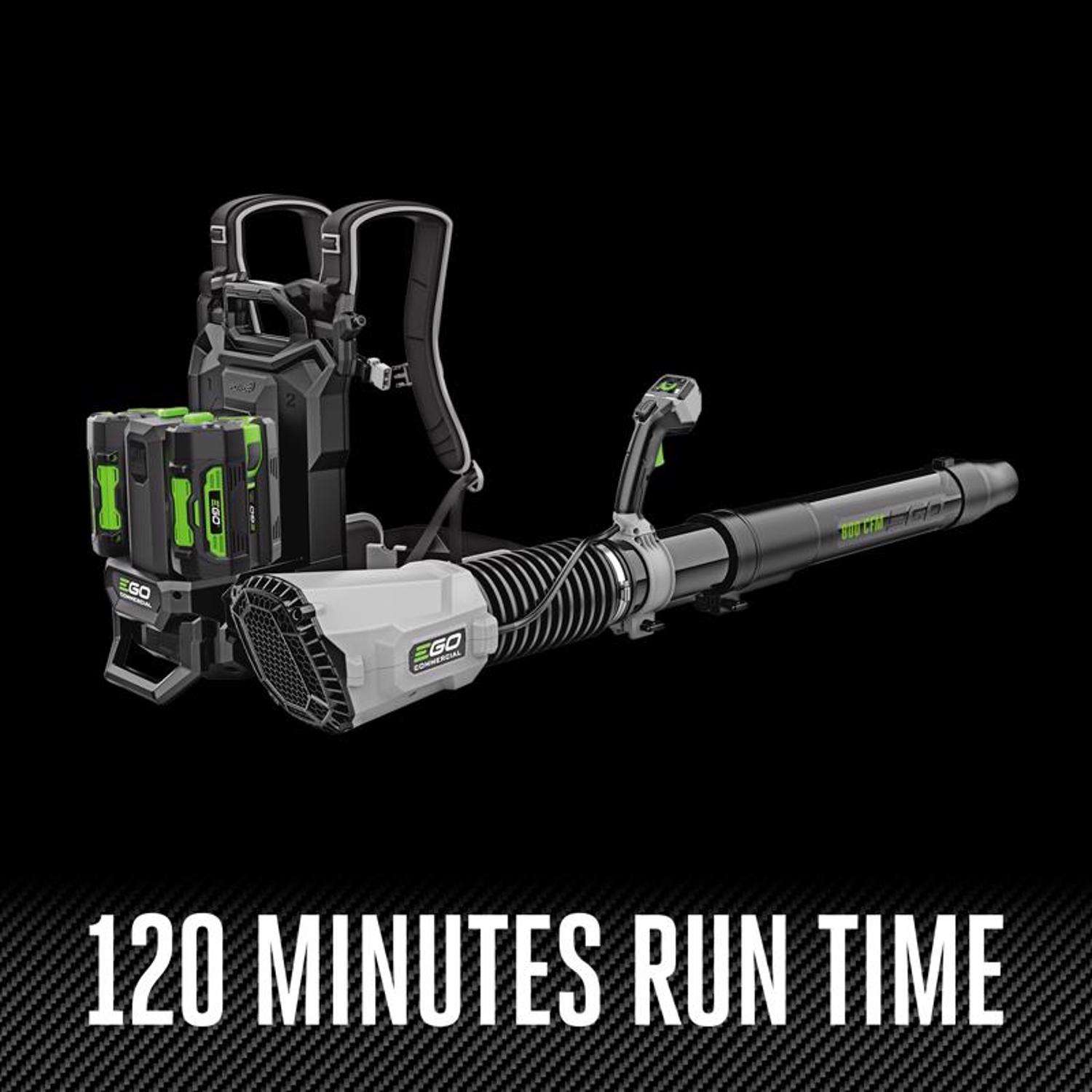  EGO Commercial LBPX8004-2 190 Mph 800 CFM 56 V Battery Backpack Leaf Blower Kit (Battery & Charger) W/ (2) 6AH BATTERIES