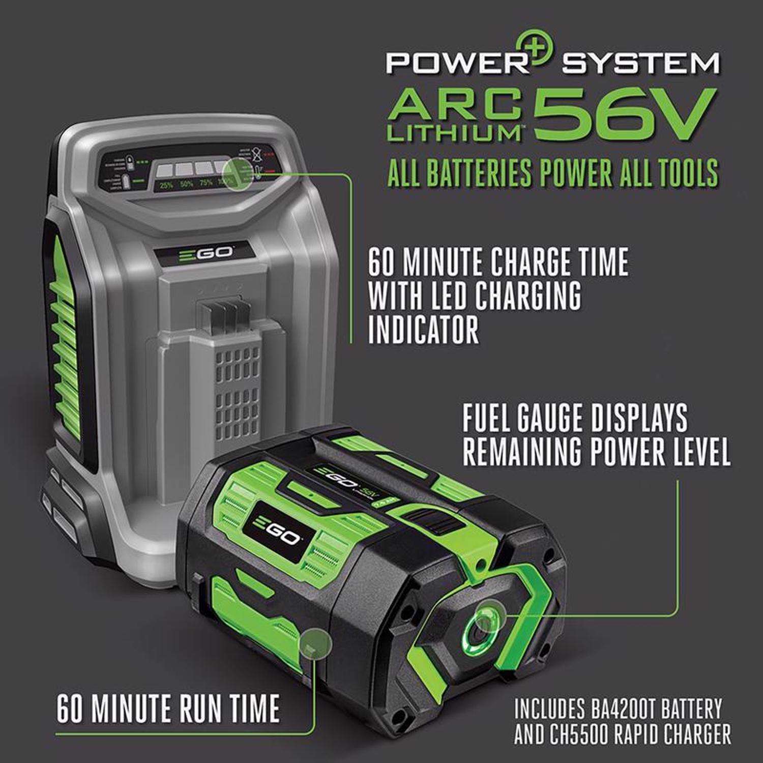 EGO Power+ LM2135SP 21 In. 56 V Battery Self-Propelled Lawn Mower Kit (Battery & Charger) W/ 7.5 AH BATTERY