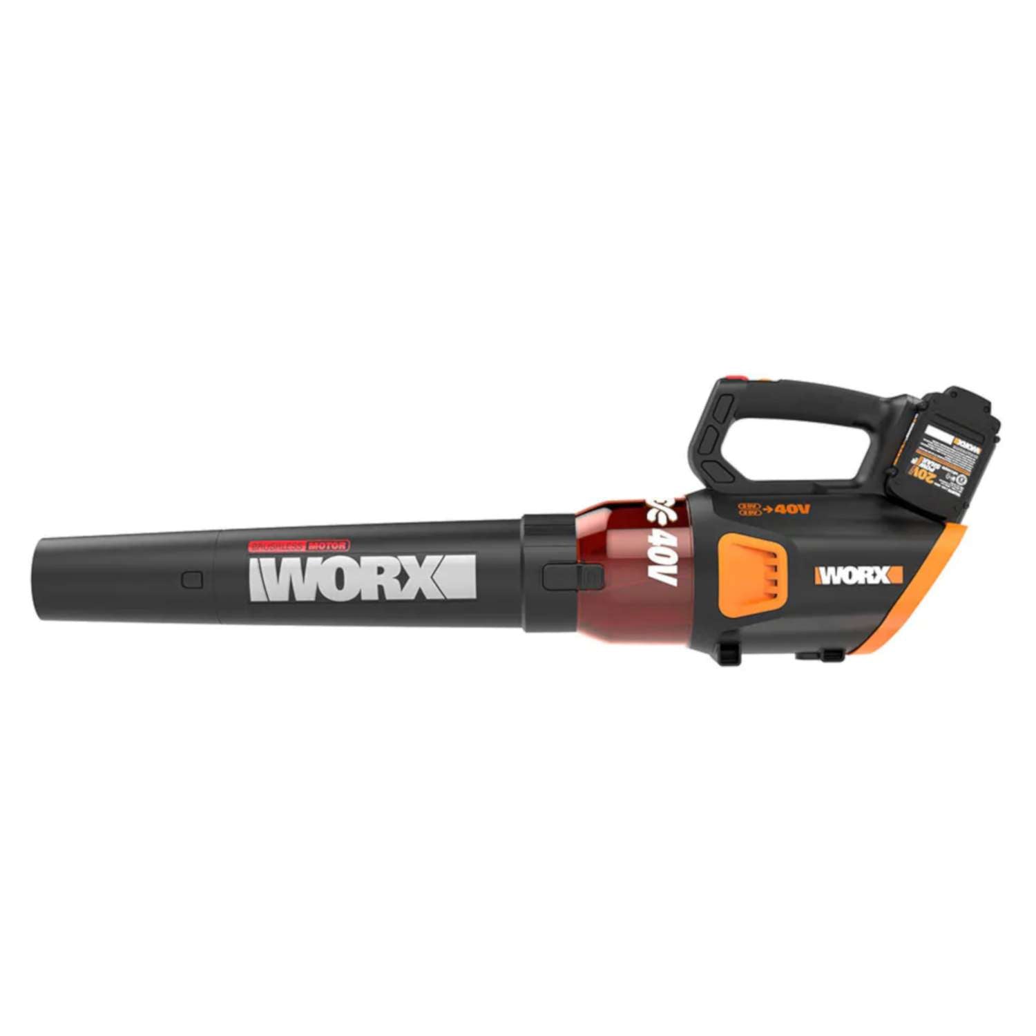  Worx 95 Mph 470 CFM 40 V Battery Handheld Leaf Blower Kit (Battery & Charger)