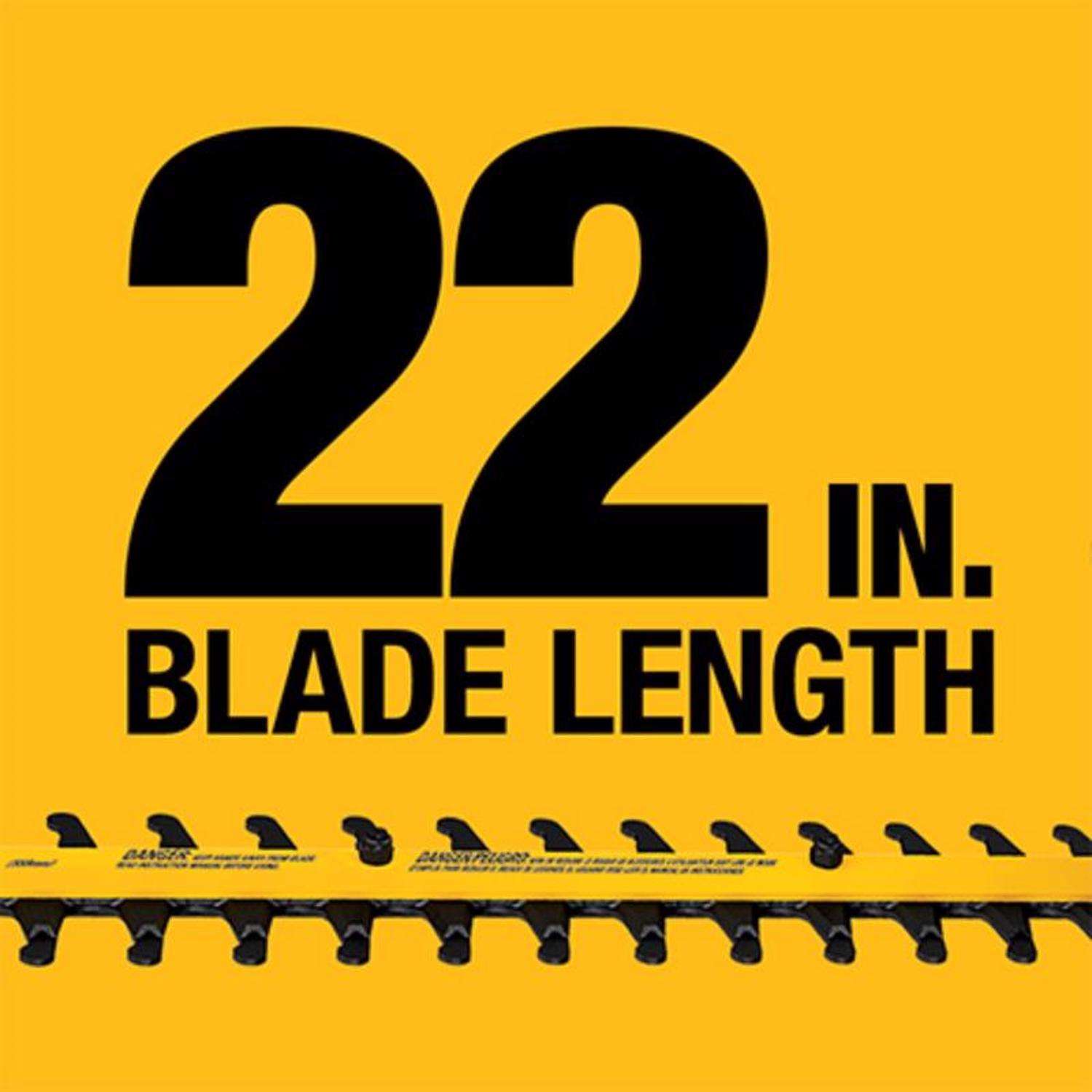  DeWalt 20V MAX DCHT820B 22 In. 20 V Battery Hedge Trimmer Tool Only