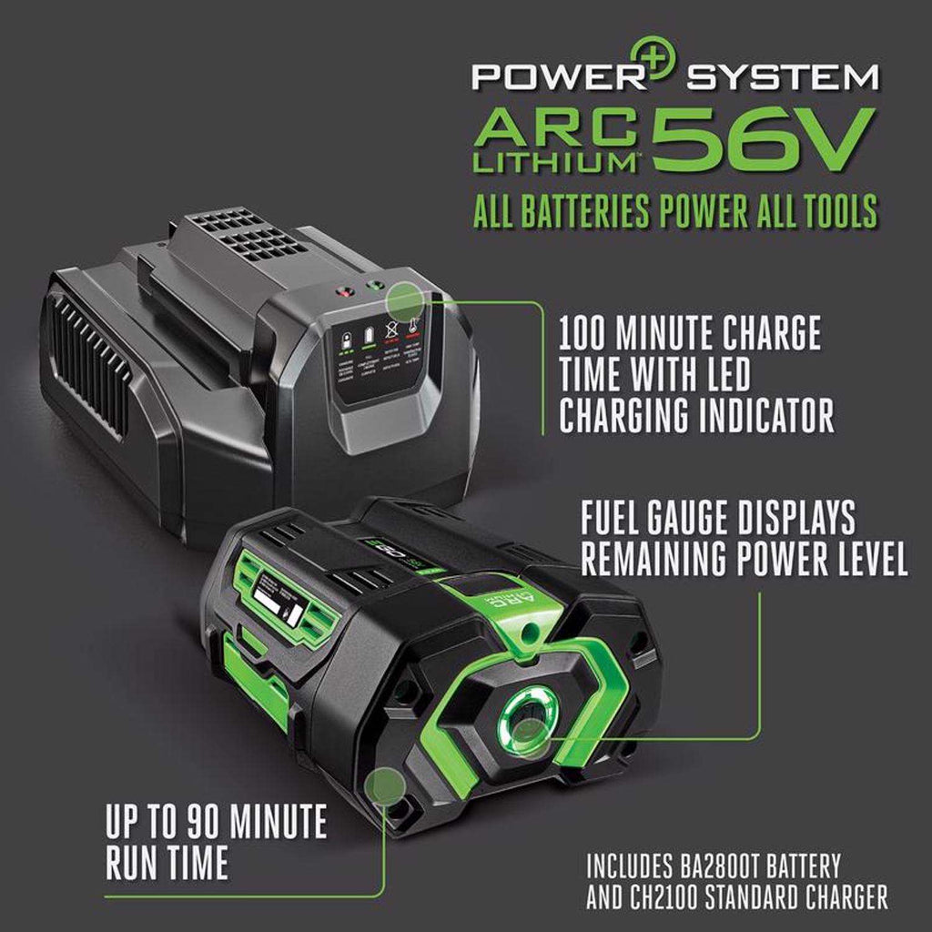  EGO Power+ LB6504 180 Mph 650 CFM 56 V Battery Handheld Leaf Blower Kit (Battery & Charger) W/ 5.0 AH BATTERY