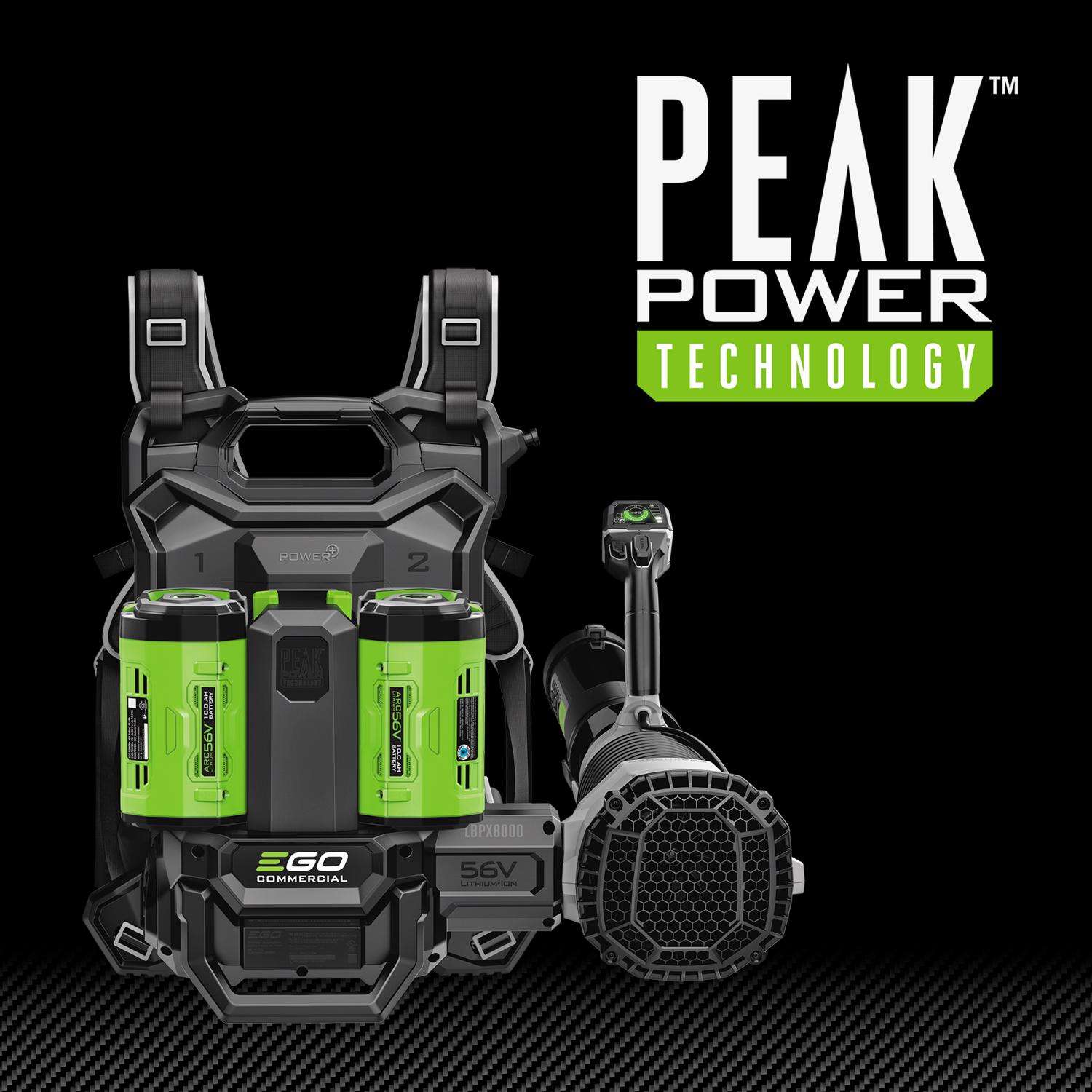  EGO Commercial LBPX8006-2 190 Mph 800 CFM 56 V Battery Backpack Leaf Blower Kit (Battery & Charger)