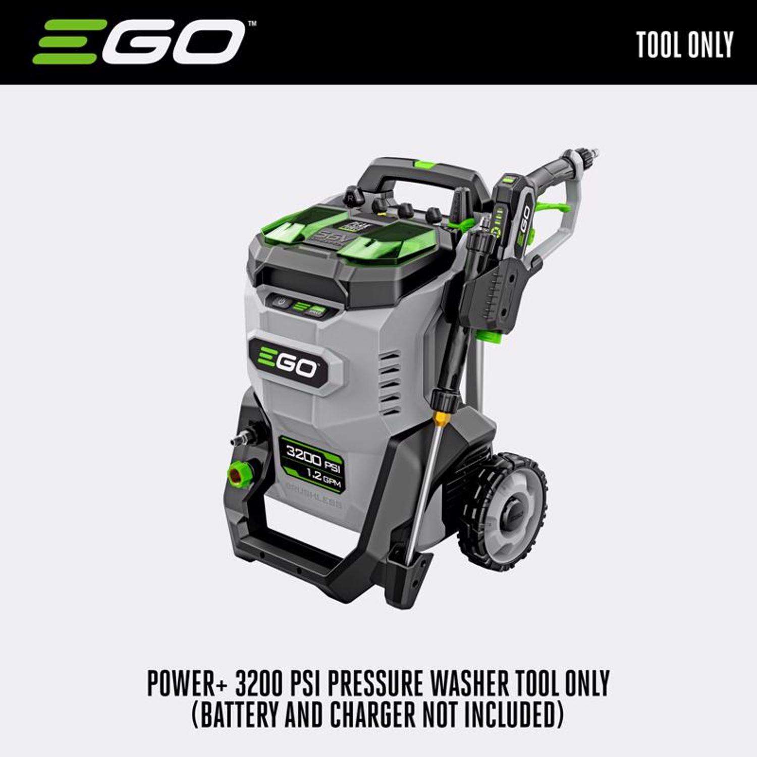  EGO Power+ HPW3200 3200 Psi Battery 2 Gpm Pressure Washer