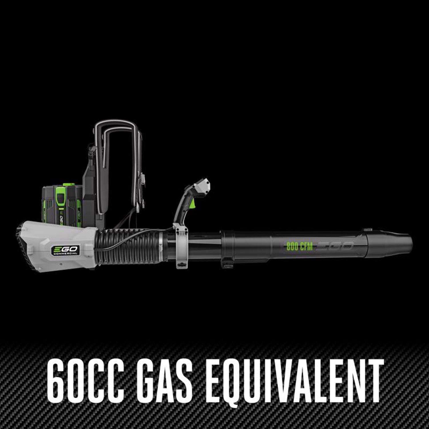  EGO Commercial LBPX8004-2 190 Mph 800 CFM 56 V Battery Backpack Leaf Blower Kit (Battery & Charger) W/ (2) 6AH BATTERIES