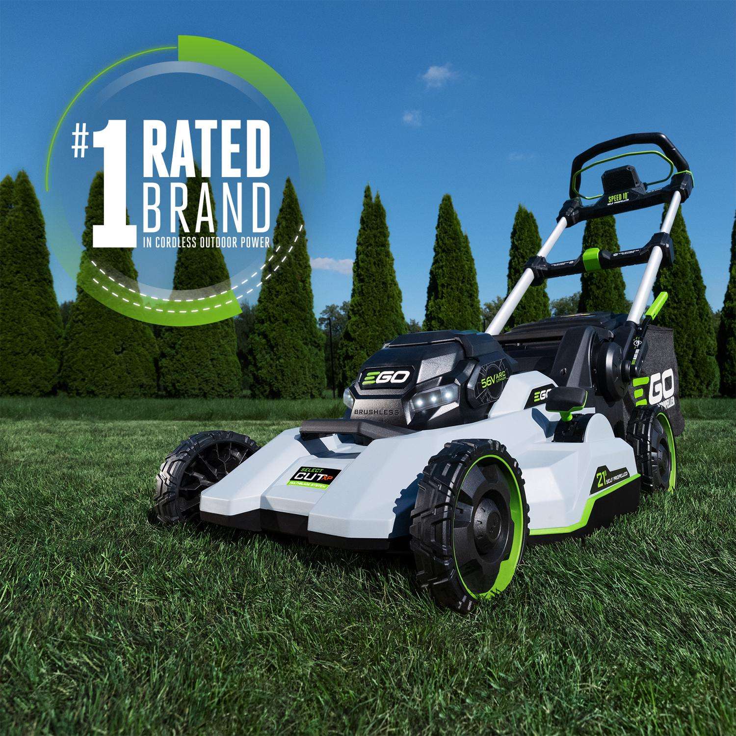  EGO Power+ LM2167SP 21 In. 56 V Battery Self-Propelled Lawn Mower Kit (Battery & Charger) W/ 12.0 AH BATTERY