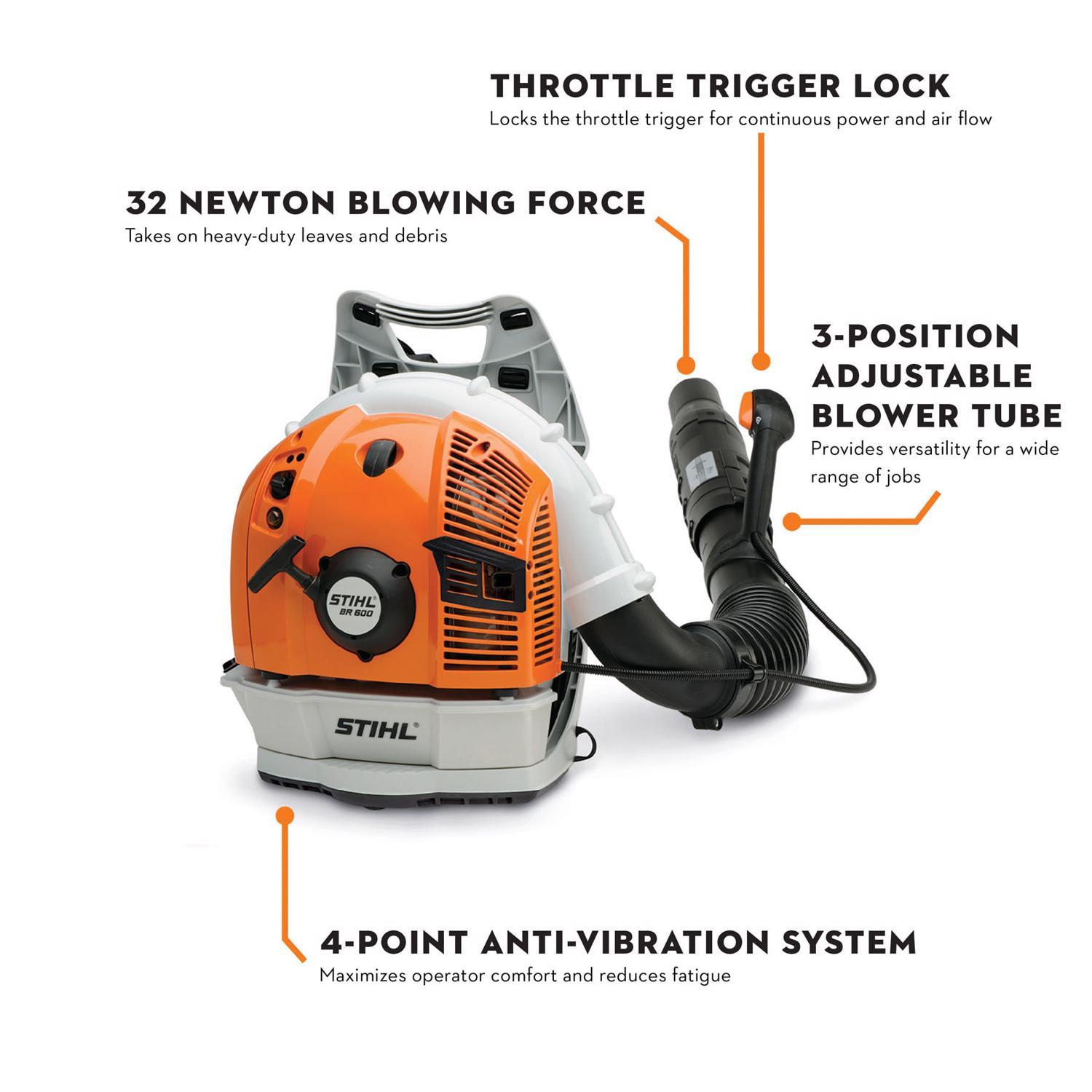  STIHL BR 600 238 Mph 677 CFM Gas Backpack Leaf Blower