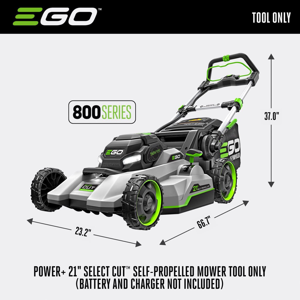  EGO Power+ 800 Series LM2130SP 21 In. 56 V Battery Self-Propelled Lawn Mower Tool Only