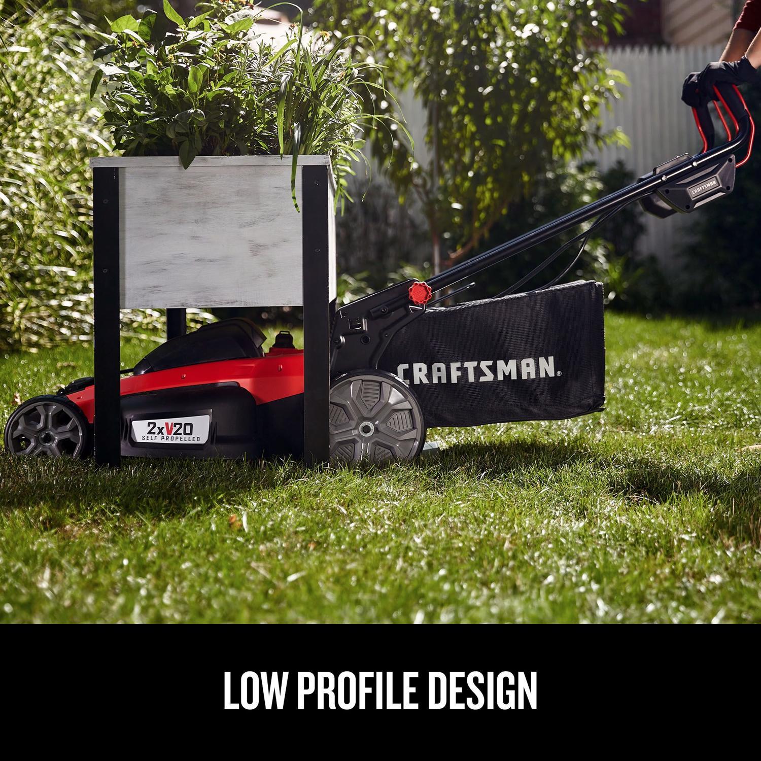  Craftsman V20 2x20V CMCMWSP220P2 20 In. Battery Self-Propelled Lawn Mower Kit (Battery & Charger)