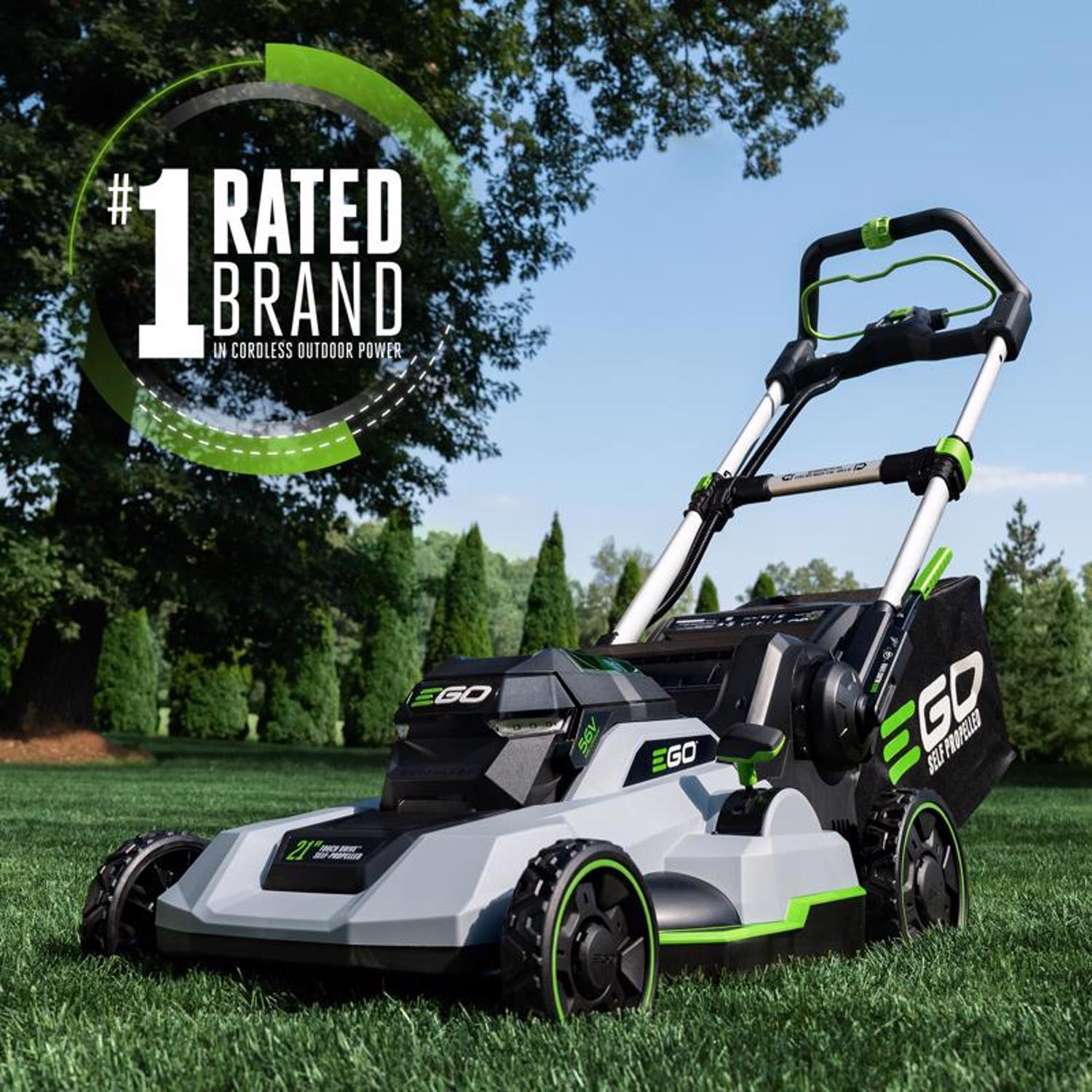  EGO Power+Touch Drive LM2125SP 21 In. 56 V Battery Self-Propelled Lawn Mower Kit (Battery & Charger) W/ 7.5 AH BATTERY